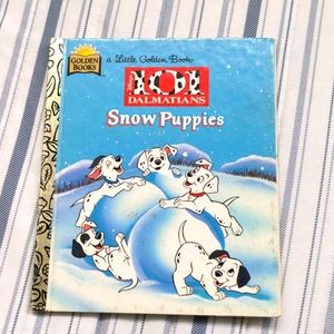 VINTAGE A Little Golden Book - 101 Dalmatians Snow Puppies 90s
